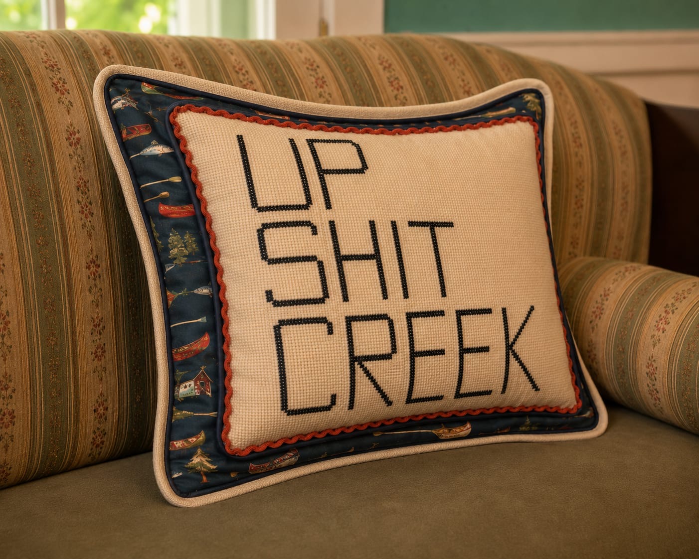 Creek Pillow Cross Stitch Pattern