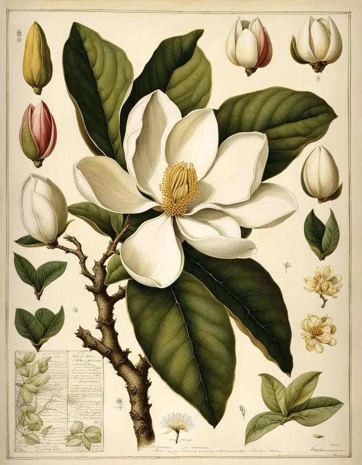 Winter Magnolia Pattern
